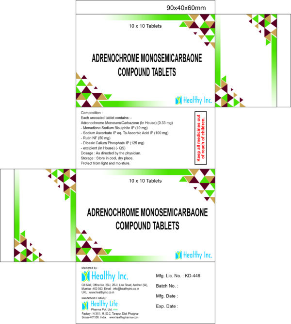 Adrenochrome Monosemicarbazone Tablets