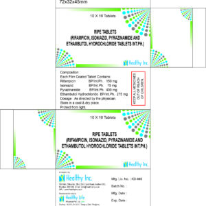 Rifampicin, Isoniazid And Pyrazinamide Tablets