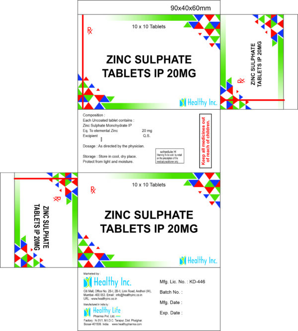 Zinc Sulphate Tablets