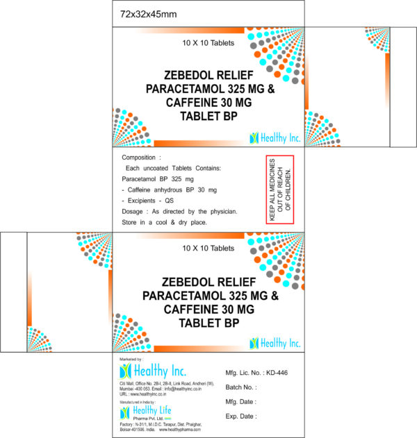 Paracetamol & coffeine phenylephrine tablets