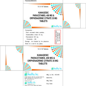 Paracetamol & orphenadrine Citrate tablets